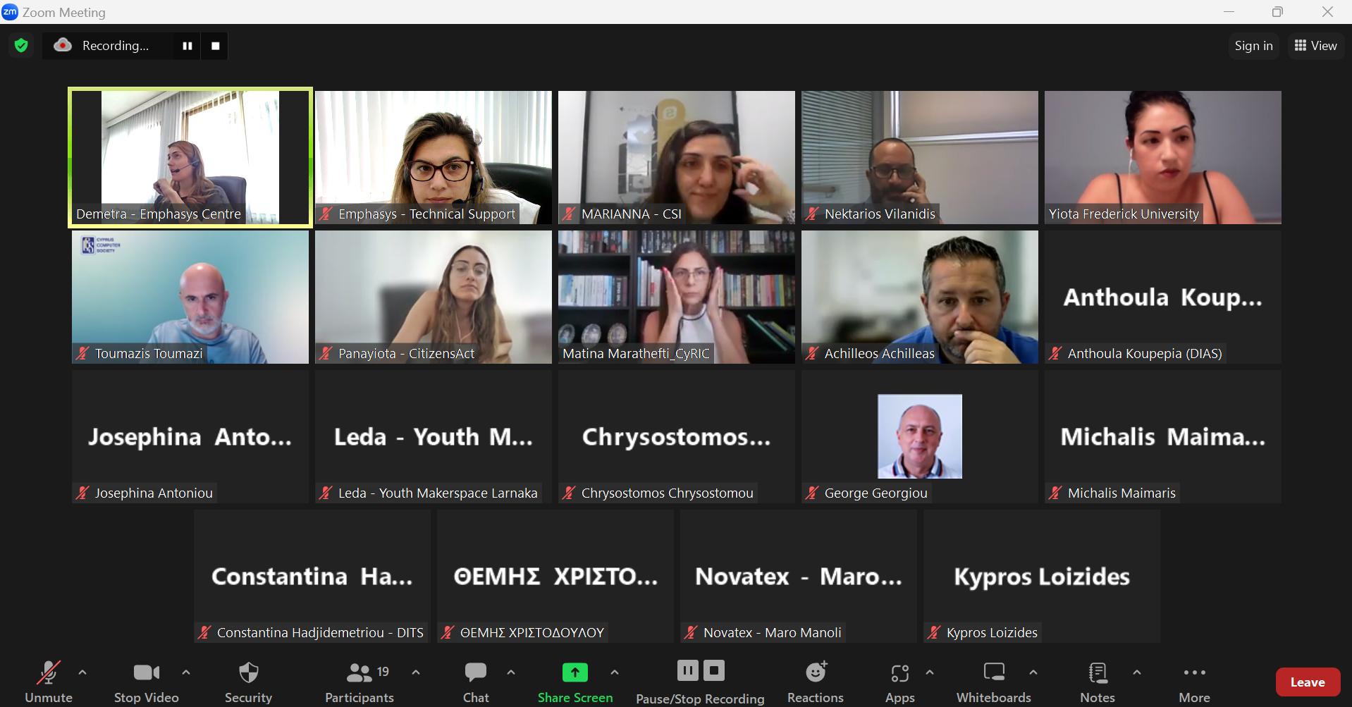 The first online workshop in Cyprus – photo 2