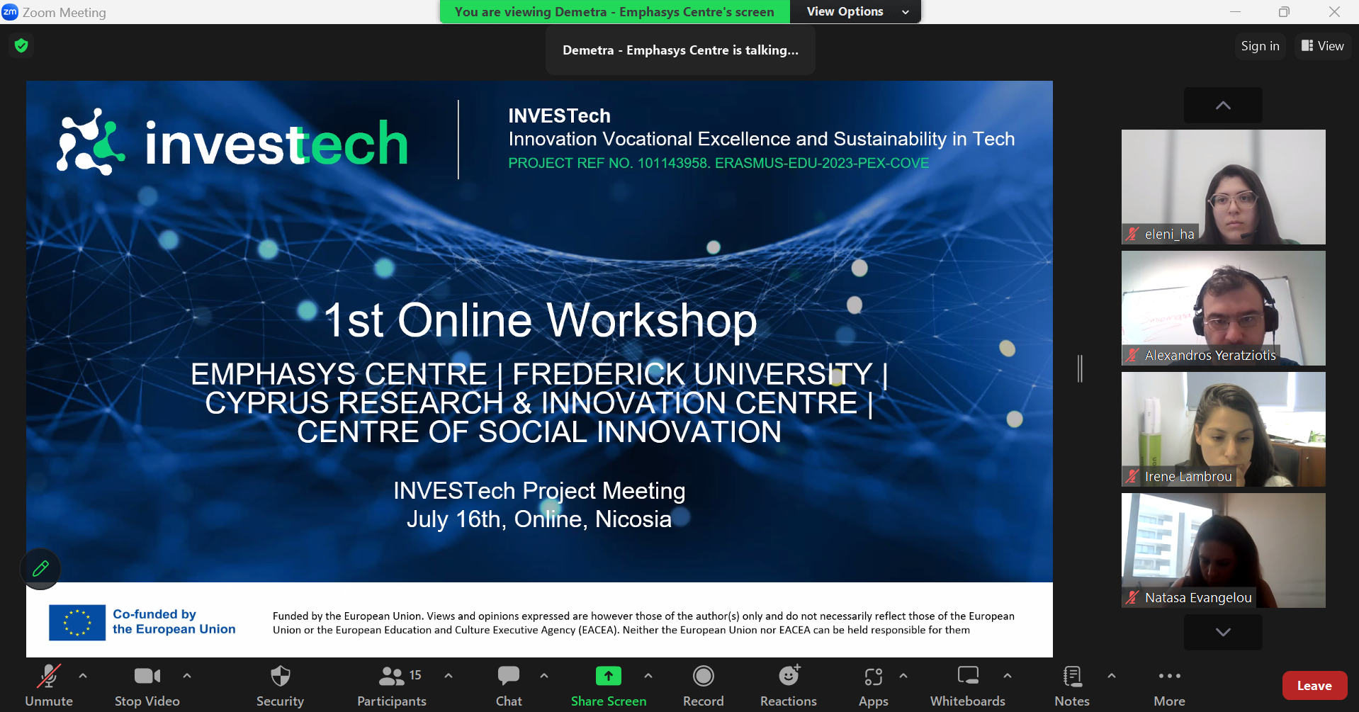 The Second Online Workshop in Cyprus! – photo 1